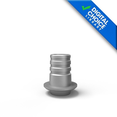 Titanium base with screw