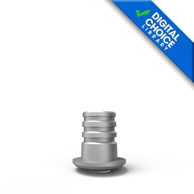 Titanium base with screw