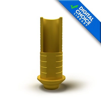 Titanium base with screw