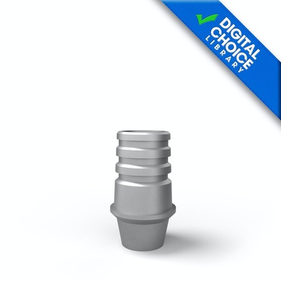 Titanium base with screw