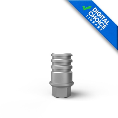 Titanium base with screw