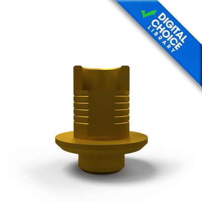 Titanium base with screw