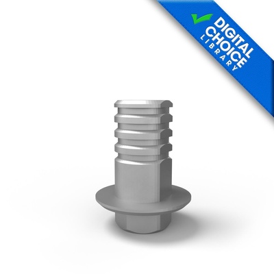 Titanium base with screw