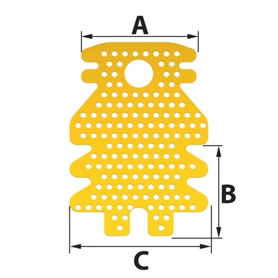 Special flat membrane mesh, bore-winged