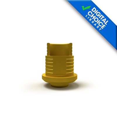 Titanium base with screw