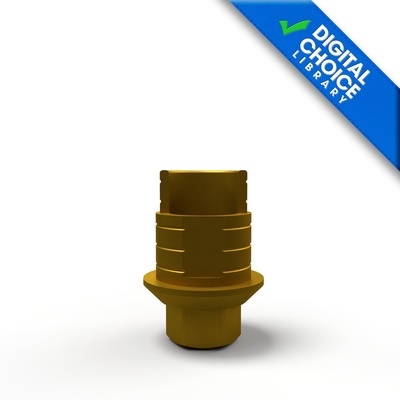 Titanium base with screw