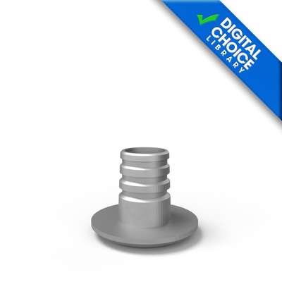 Titanium base with screw