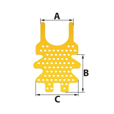 Special flat membrane mesh, forked
