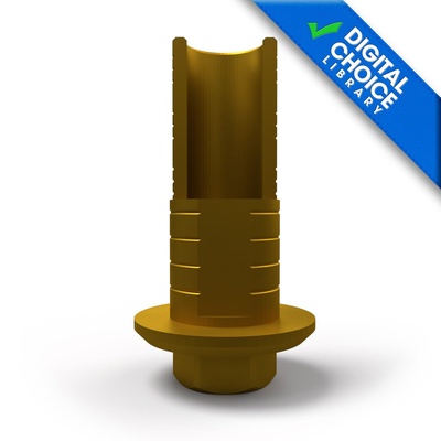 Titanium base with screw