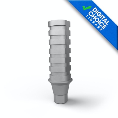 Temporary abutment with screw