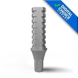 Temporary abutment with screw