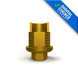 Titanium base with screw