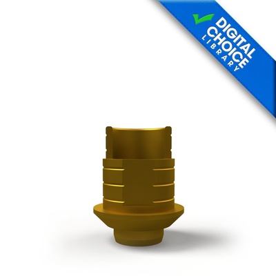 Titanium base with screw